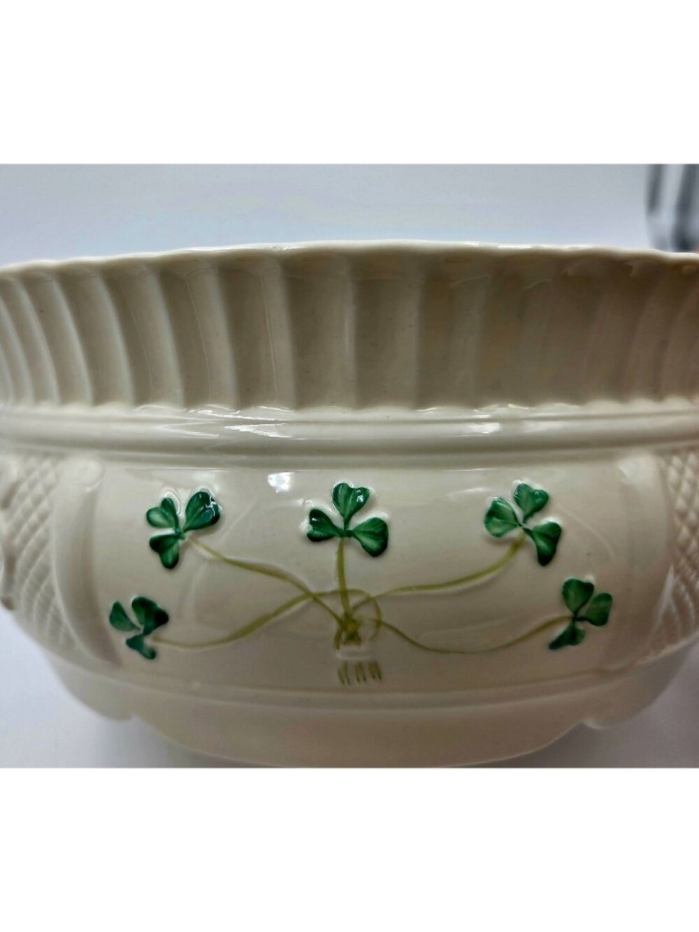 Belleek Irish Porcelain Nadine Fruit Bowl Made Of Parian China In Ireland - Picture 6 of 6